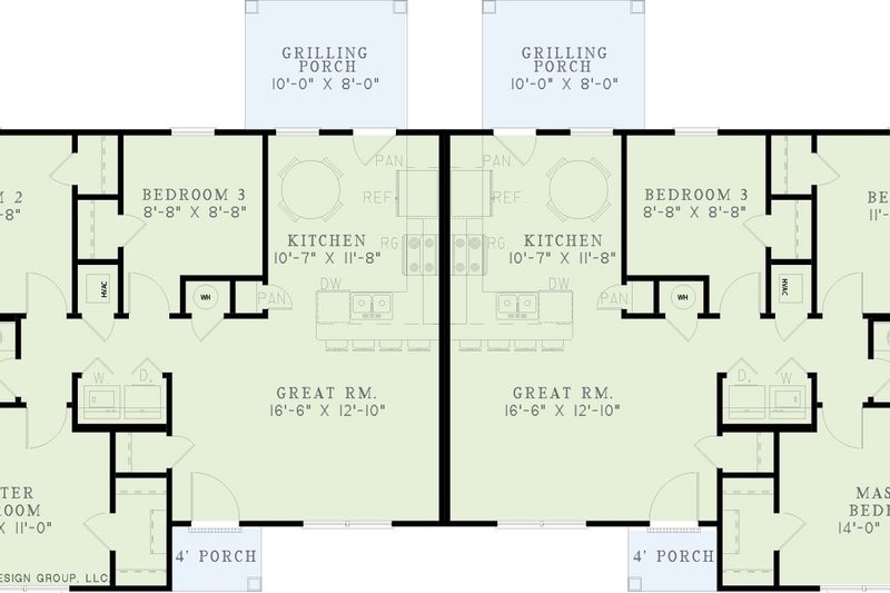 Dream House Plan - Exterior - Front Elevation 4 for Ranch House Plan #17-552 - 3 bed, 1 bath