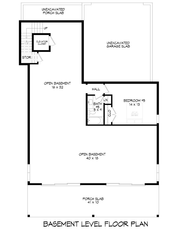 House Blueprint - Contemporary Floor Plan - Lower Floor Plan #932-1401