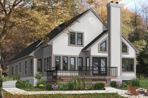 Contemporary Exterior - Front Elevation Plan #23-613