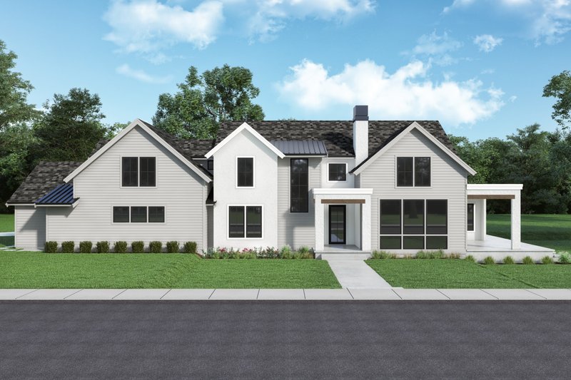 Architectural House Design - Farmhouse Exterior - Front Elevation Plan #1070-133