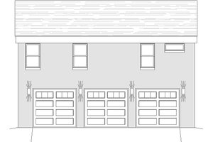 Exterior - Rear Elevation for Contemporary House Plan #932-149 - 1 bed, 1.5 bath