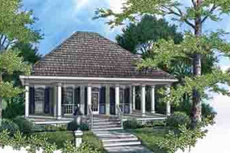 Home Plan - Southern Exterior - Front Elevation Plan #45-252