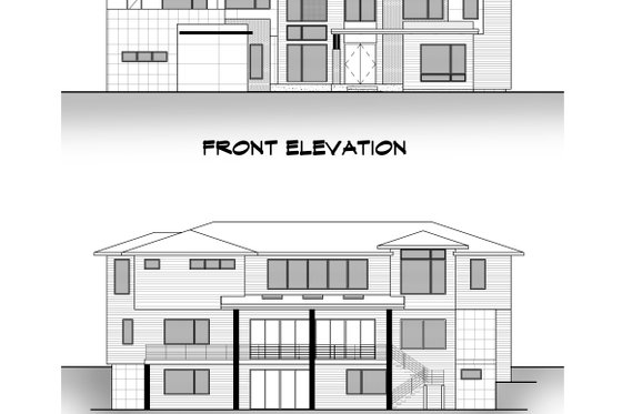 Exterior - Other Elevation 2 for Contemporary House Plan #1066-186 - 5 bed, 6.5 bath