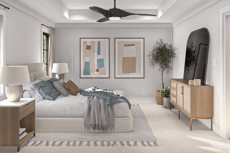 Architectural House Design - Interior - Master Bedroom 1 for Craftsman House Plan #455-481 - 3 bed, 2.5 bath
