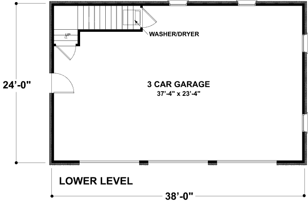 Dream House Plan - Farmhouse Floor Plan - Lower Floor Plan #56-552