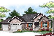 European Style House Plan - 2 Beds 2 Baths 1640 Sq/Ft Plan #70-931 