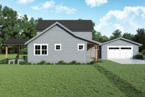 Exterior - Other Elevation for Farmhouse House Plan #1070-162 - 3 bed, 2.5 bath
