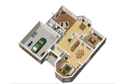 European Style House Plan - 4 Beds 2 Baths 3385 Sq/Ft Plan #25-4692 