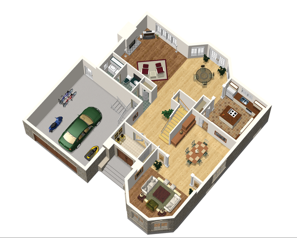 European Floor Plan - Main Floor Plan #25-4692