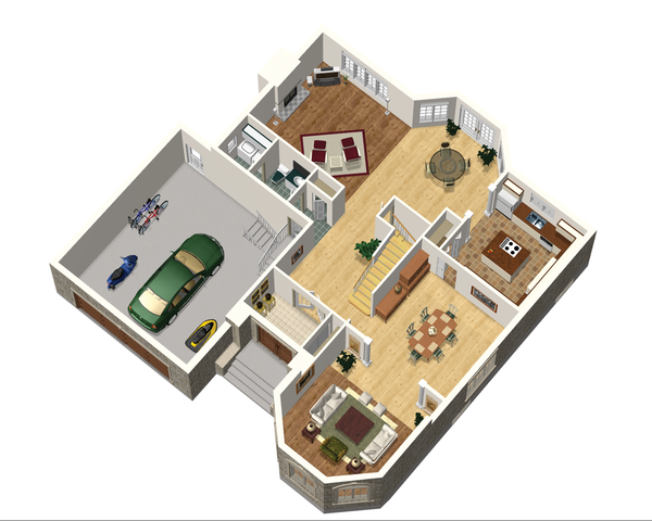 Dream House Plan - European Floor Plan - Main Floor Plan #25-4692