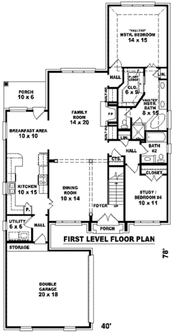 European Floor Plan - Main Floor Plan #81-862