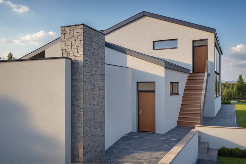 Dream House Plan - Exterior - Other Elevation for Contemporary House Plan #542-20 - 5 bed, 5 bath