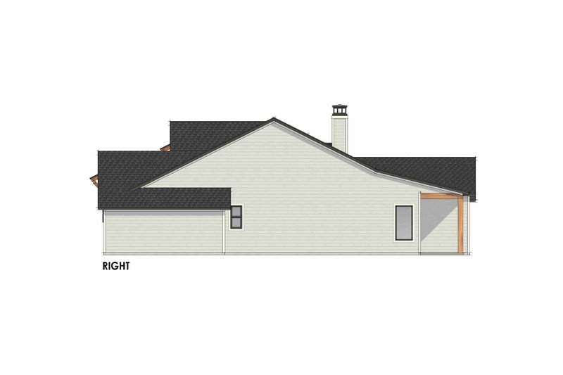 House Blueprint - Exterior - Other Elevation 1 for Farmhouse House Plan #1096-108 - 4 bed, 2 bath