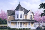 Victorian Style House Plan - 3 Beds 2.5 Baths 2050 Sq/Ft Plan #57-226 