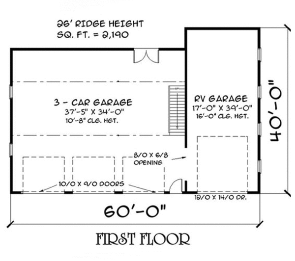 Country Floor Plan - Main Floor Plan #75-205