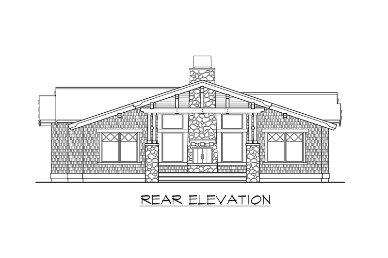 Home Plan - Exterior - Other Elevation 2 for Craftsman House Plan #132-194 - 2 bed, 2 bath