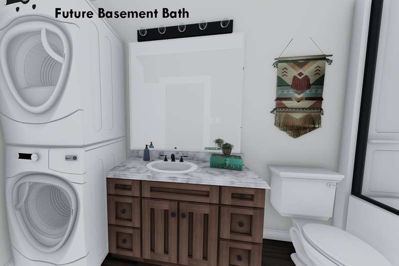 House Plan Design - Future Finished Basement Bath II