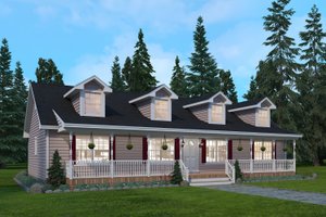 Home Plan - Country Exterior - Front Elevation Plan #1082-8