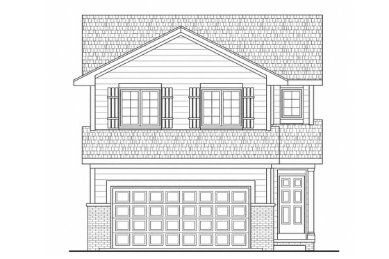 Exterior - Front Elevation 3 for Traditional House Plan #20-2101 - 3 bed, 2.5 bath