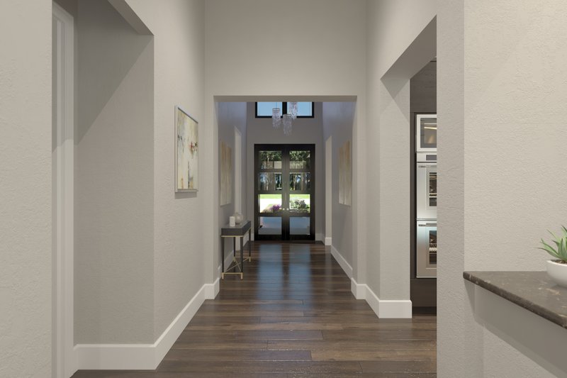 House Design - Interior - Entry for Contemporary House Plan #930-545 - 3 bed, 3.5 bath