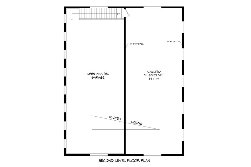 Architectural House Design - Floor Plan - Upper Floor for Contemporary House Plan #932-72, 0 bath