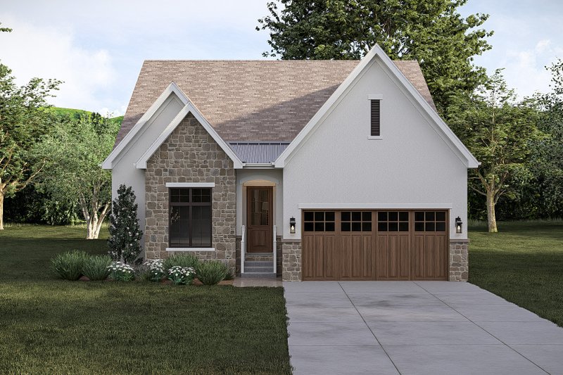 House Plan Design - Exterior - Front Elevation 3 for Cottage House Plan #455-783 - 3 bed, 3 bath