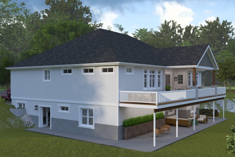 Architectural House Design - Exterior - Rear Elevation for Craftsman House Plan #1060-354 - 2 bed, 2 bath
