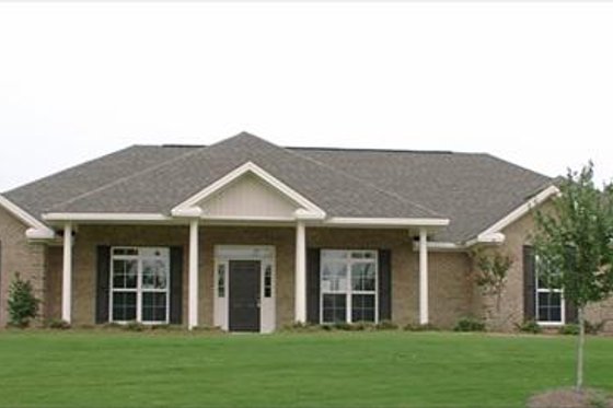 Exterior - Front Elevation for European House Plan #63-123 - 4 bed, 3 bath