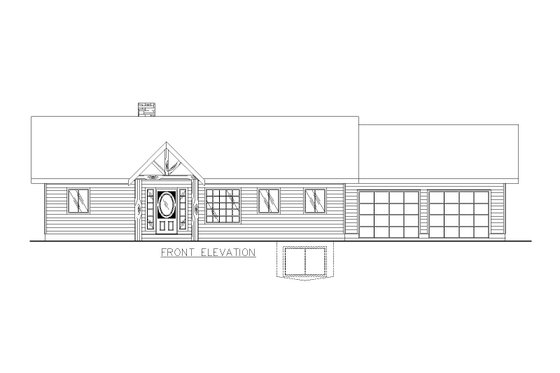 Exterior - Front Elevation 3 for Craftsman House Plan #117-1117 - 4 bed, 2.5 bath