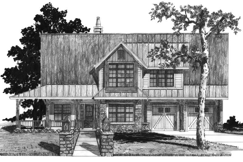 Barndominium Style House Plan - 4 Beds 3 Baths 2062 Sq/Ft Plan #942-63 ...