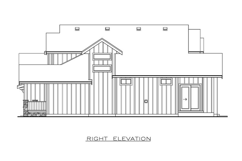 House Plan Design - Exterior - Other Elevation for Farmhouse House Plan #1100-25 - 3 bed, 2.5 bath
