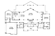 Modern Style House Plan - 3 Beds 3.5 Baths 3417 Sq/Ft Plan #411-131 