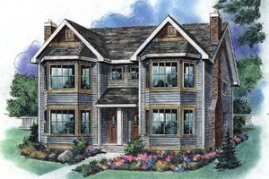 Traditional Exterior - Front Elevation Plan #18-2003