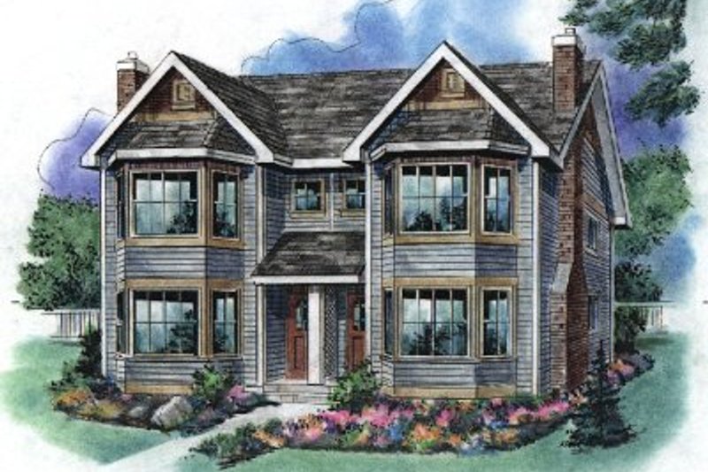 Traditional Style House Plan - 3 Beds 3 Baths 2214 Sq/Ft Plan #18-2003