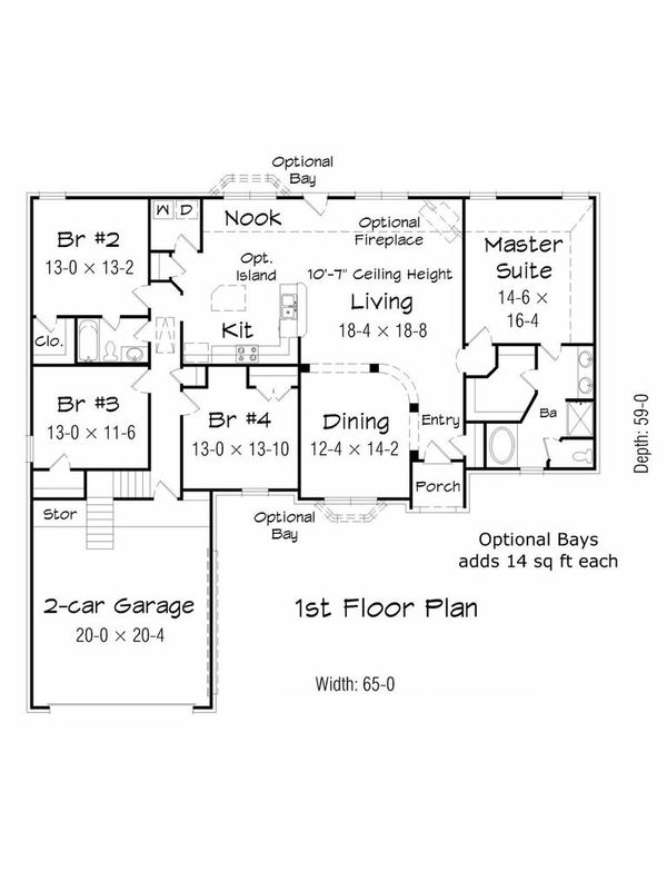 Floor Plan - Main Floor Plan #329-349