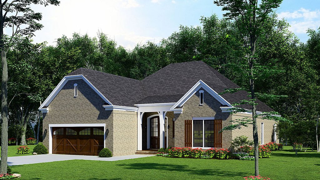 Exterior - Other Elevation 1 for European House Plan #923-238 - 4 bed, 2 bath