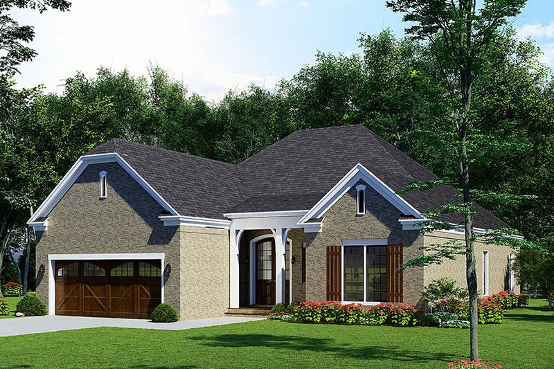 House Plan Design - Exterior - Other Elevation 1 for European House Plan #923-238 - 4 bed, 2 bath