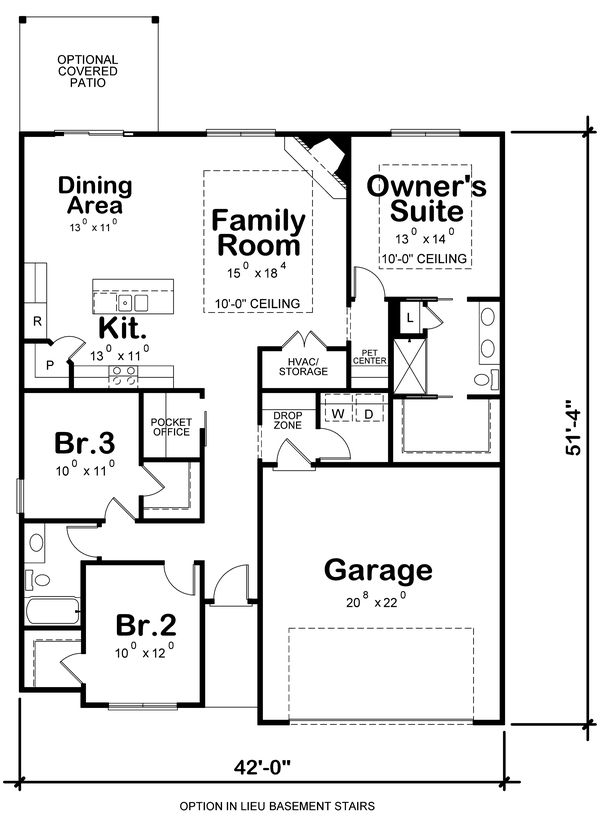House Blueprint - Traditional Floor Plan - Other Floor Plan #20-2350