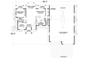 Mediterranean Style House Plan - 3 Beds 4 Baths 2905 Sq/Ft Plan #420-288 