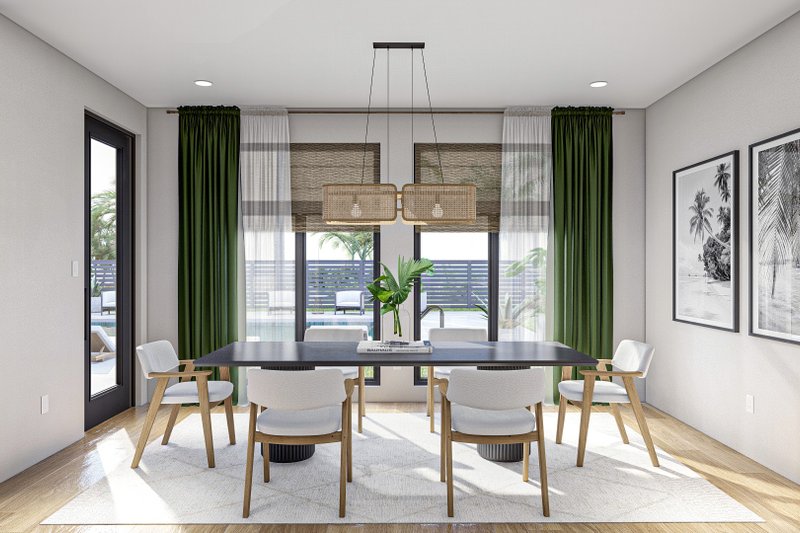 Architectural House Design - Interior - Dining Room for Modern House Plan #455-570 - 2 bed, 2 bath
