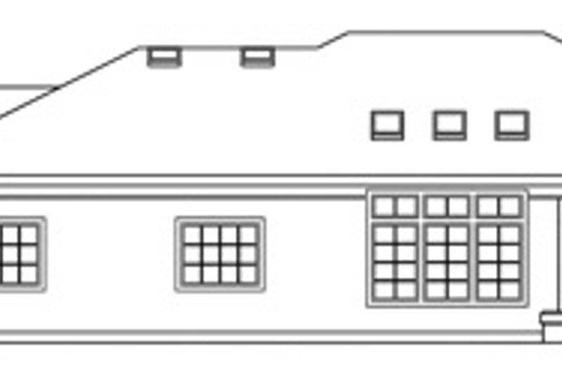 Home Plan - Exterior - Rear Elevation for Mediterranean House Plan #124-132 - 3 bed, 2.5 bath