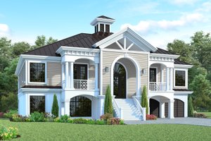 Mediterranean Exterior - Front Elevation Plan #930-162