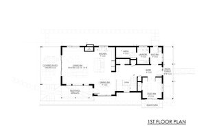 Floor Plan - Main Floor for Farmhouse House Plan #1042-23 - 3 bed, 2.5 bath