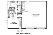 Craftsman Style House Plan - 1 Beds 1 Baths 820 Sq/Ft Plan #117-984 