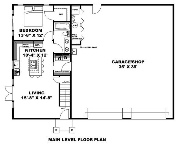 Dream House Plan - Craftsman Floor Plan - Main Floor Plan #117-984