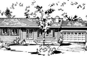 Ranch Exterior - Front Elevation Plan #18-9075