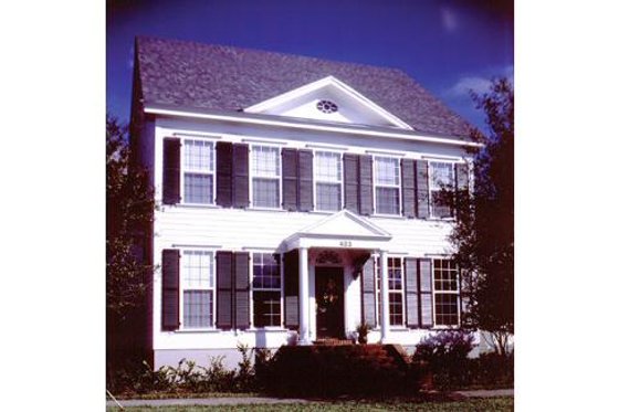 Exterior - Front Elevation for Colonial House Plan #417-296 - 3 bed, 2.5 bath