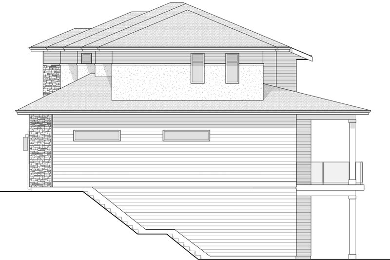 Home Plan - Exterior - Other Elevation 1 for Prairie House Plan #1114-75 - 3 bed, 2.5 bath