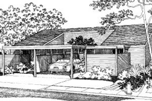 Modern Exterior - Front Elevation Plan #303-142