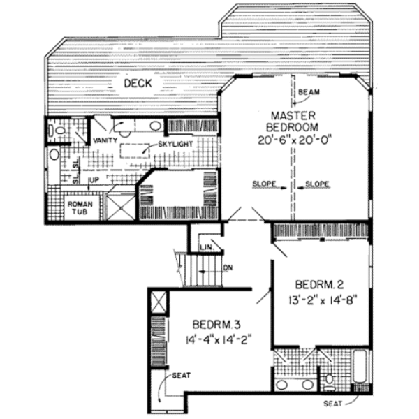 Floor Plan - Upper Floor Plan #312-508